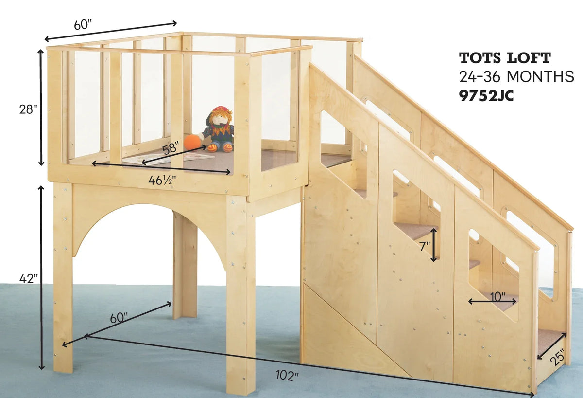 Jonti-Craft® Tots Loft - 24-36 Months