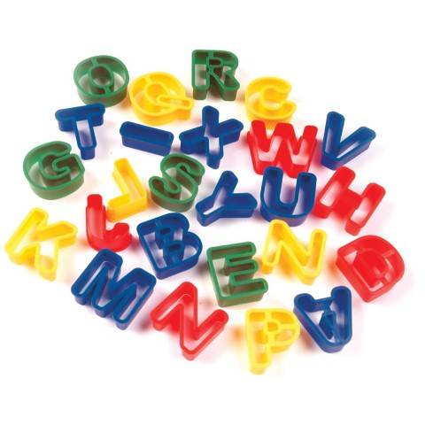 Dough Cutters, Capital Letters, 26-Pack (PAC-9771)