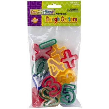Creativity Street Dough Cutters, Numbers, 14-Pack CK-9772