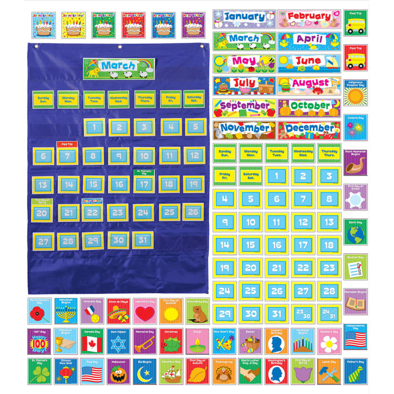 Deluxe Calendar Pocket Chart