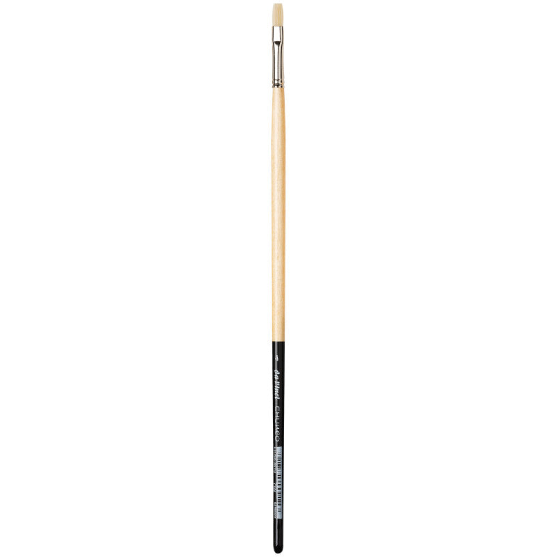 CHUNEO Synthetic Hog Bristle, Oil, Flat, Series 7129, Size 4