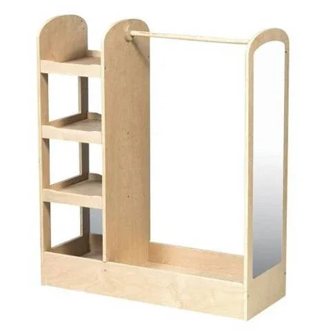 Guidecraft See and Store Dress Up Center Play Set, Natural