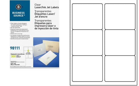 Business Source Clear Address Labels (98111)