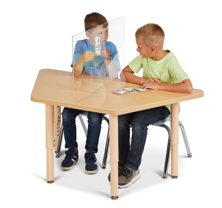 Jonti-Craft® See-Thru Table Divider Shields - 2 Station - 30" x 8" x 16"