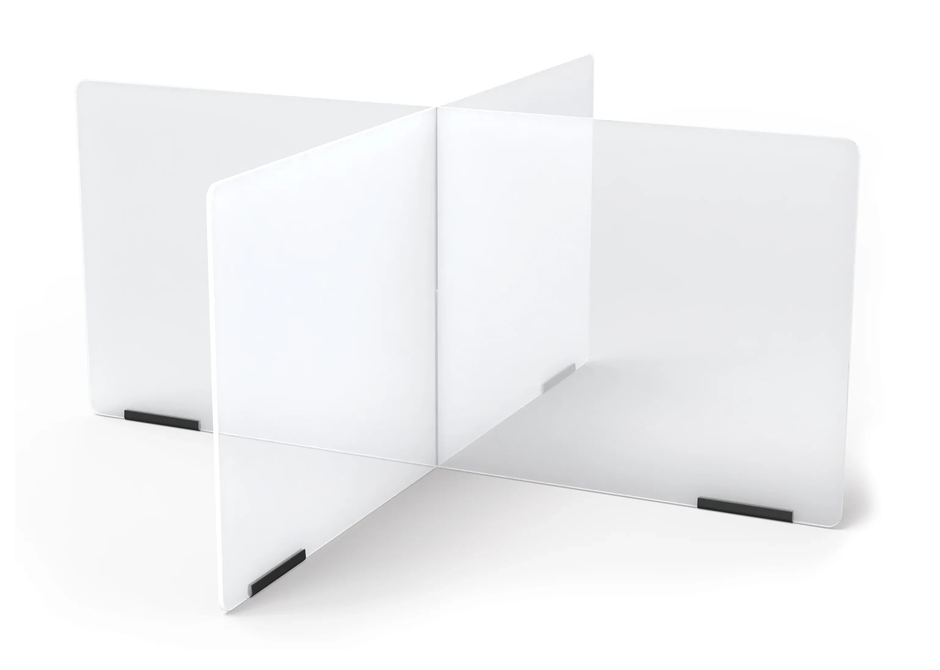 Jonti-Craft® See-Thru Table Divider Shields - 4 Station - 35.5" x 35.5" x 16"