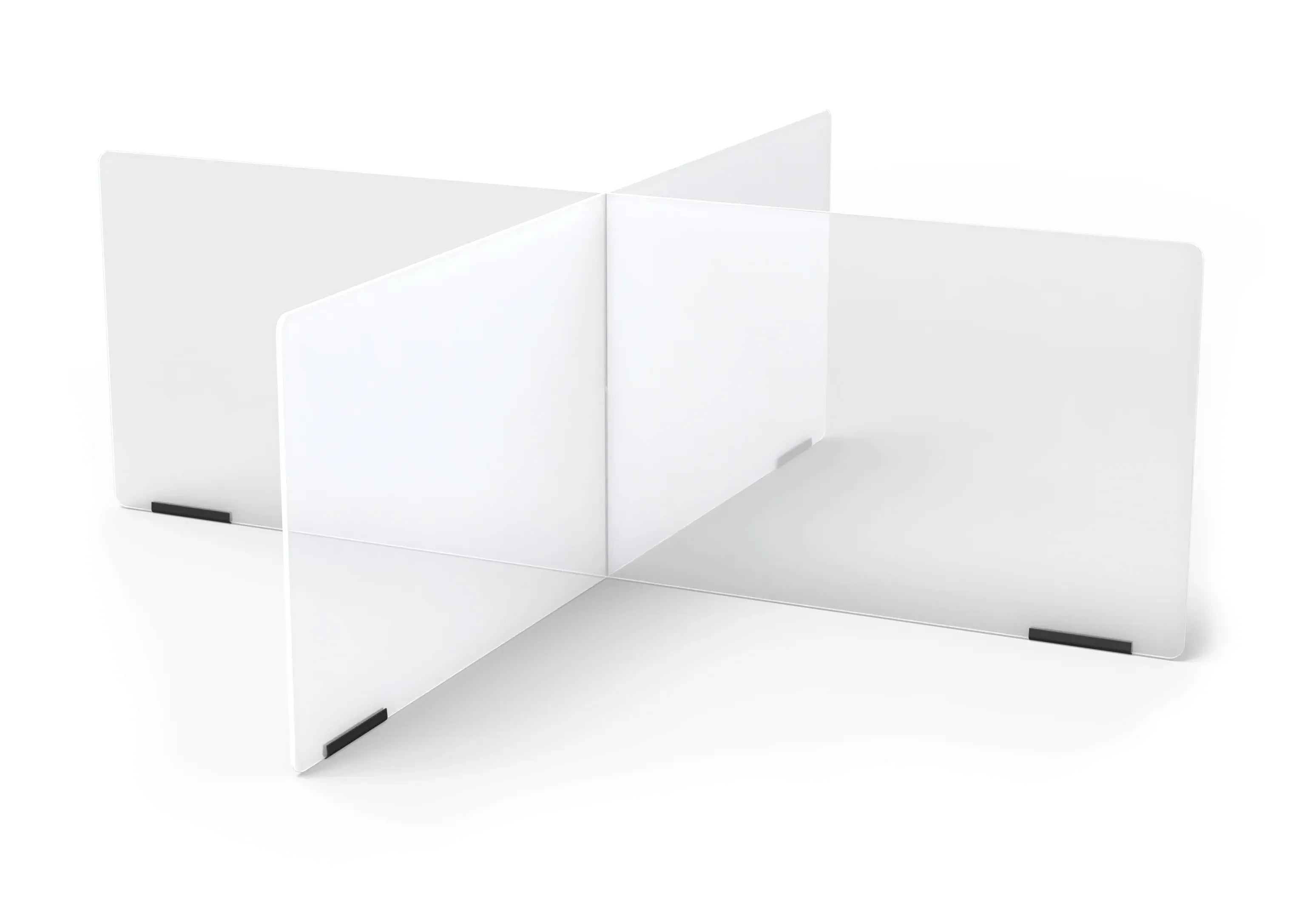 Jonti-Craft® See-Thru Table Divider Shields - 4 Station - 47.5" x 47.5" x 16"