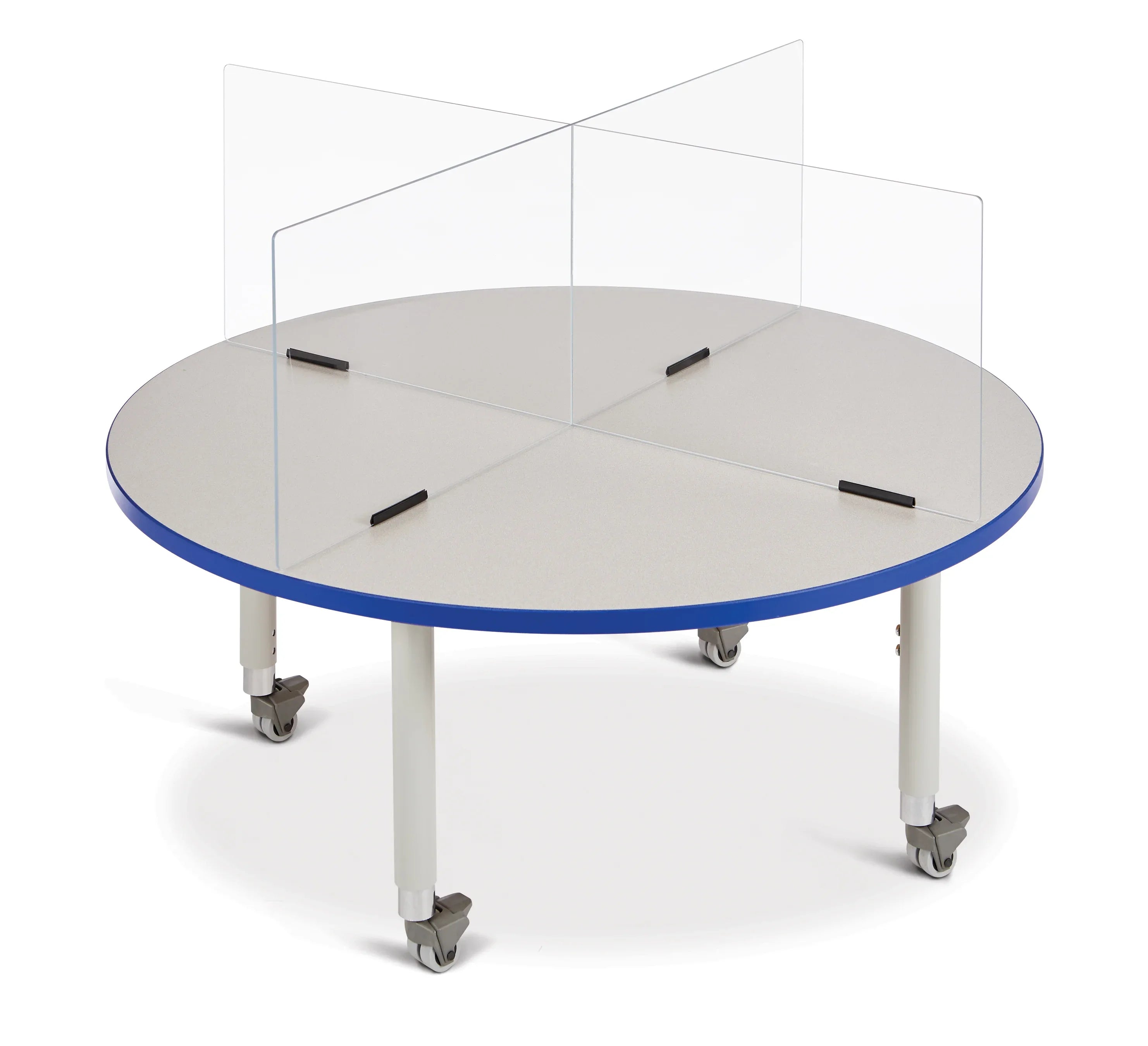 Jonti-Craft® See-Thru Table Divider Shields - 4 Station - 35.5" x 35.5" x 16"