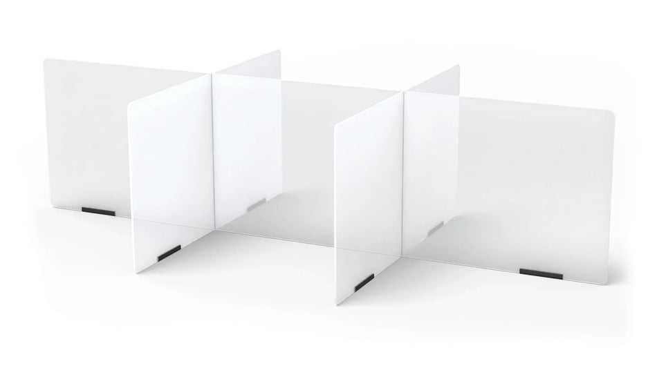 Jonti-Craft® See-Thru Table Divider Shields - 6 Station - 58.5" x 29.5" x 16"