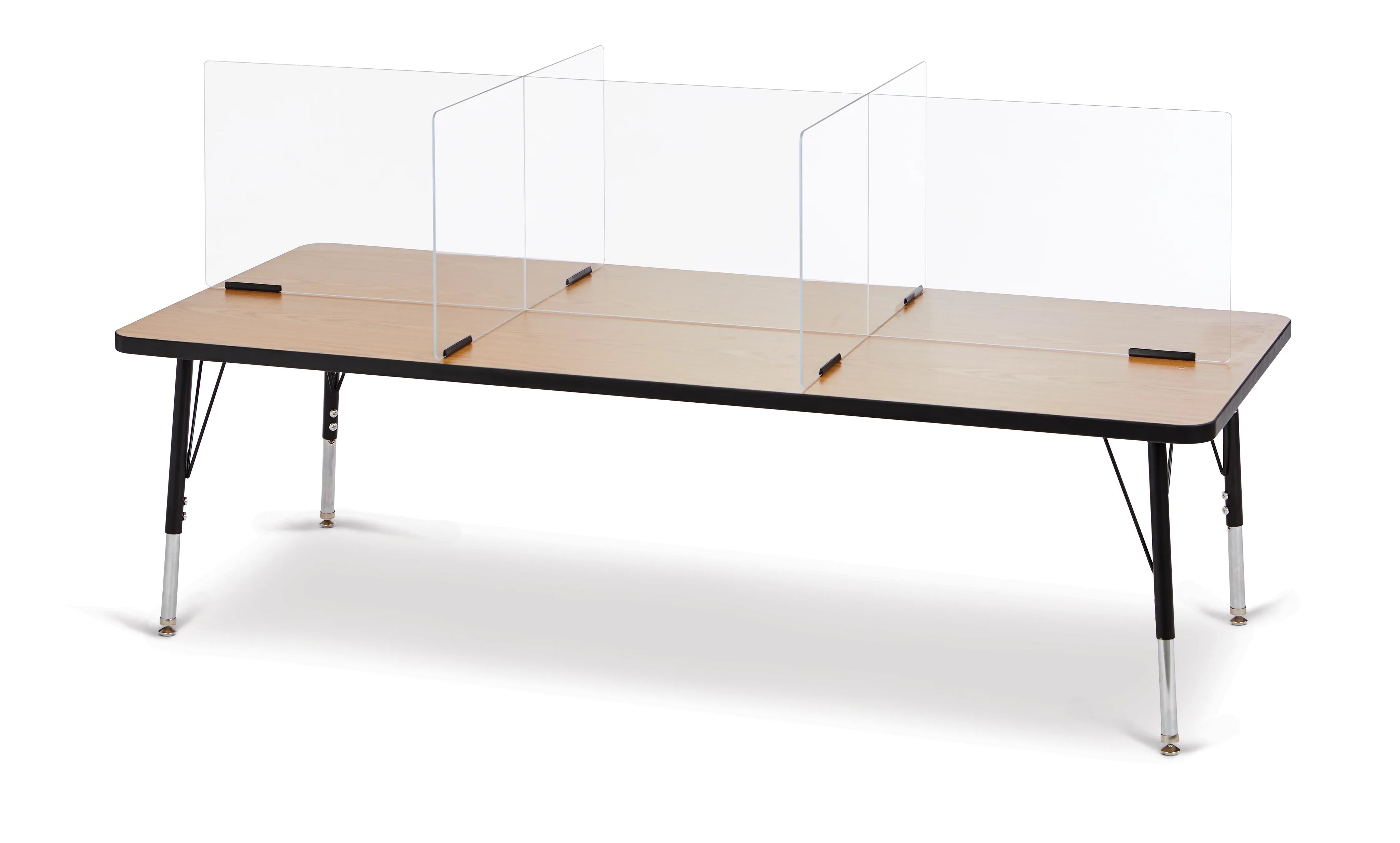 Jonti-Craft® See-Thru Table Divider Shields - 6 Station - 58.5" x 29.5" x 16"
