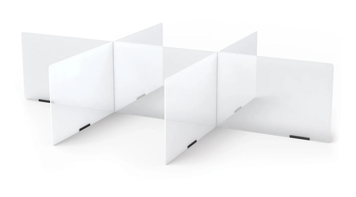 Jonti-Craft® See-Thru Table Divider Shields - 6 Station - 70.5" x 47.5" x 16"