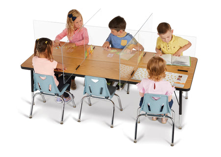 Jonti-Craft® See-Thru Table Divider Shields - 6 Station - 58.5" x 47.5" x 16"