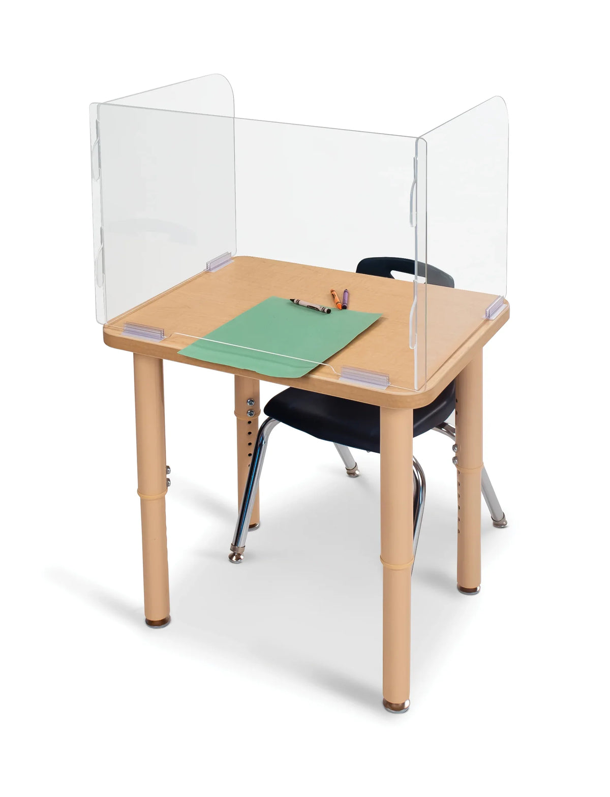 Jonti-Craft® See-Thru Student Desktop Shield -16.5" High