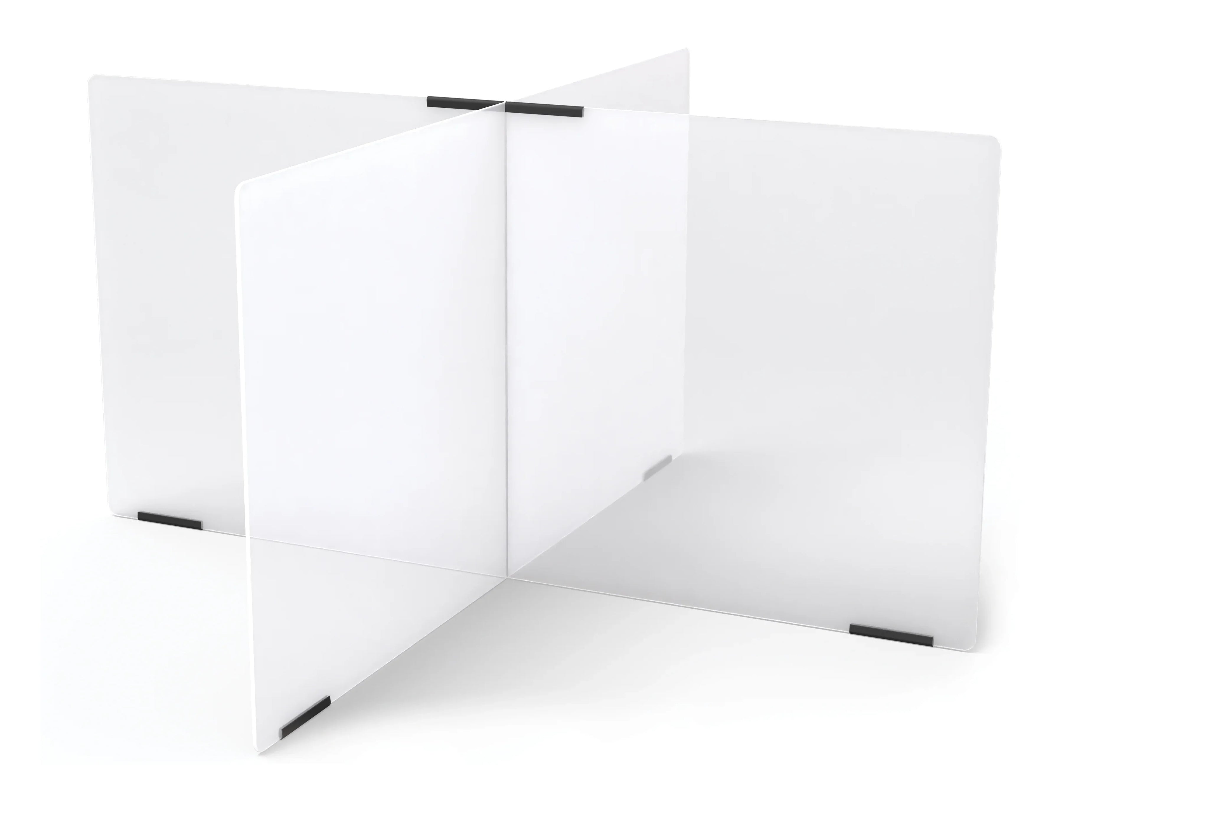 Jonti-Craft® See-Thru Table Divider Shields - 4 Station - 47.5" x 47.5" x 24"