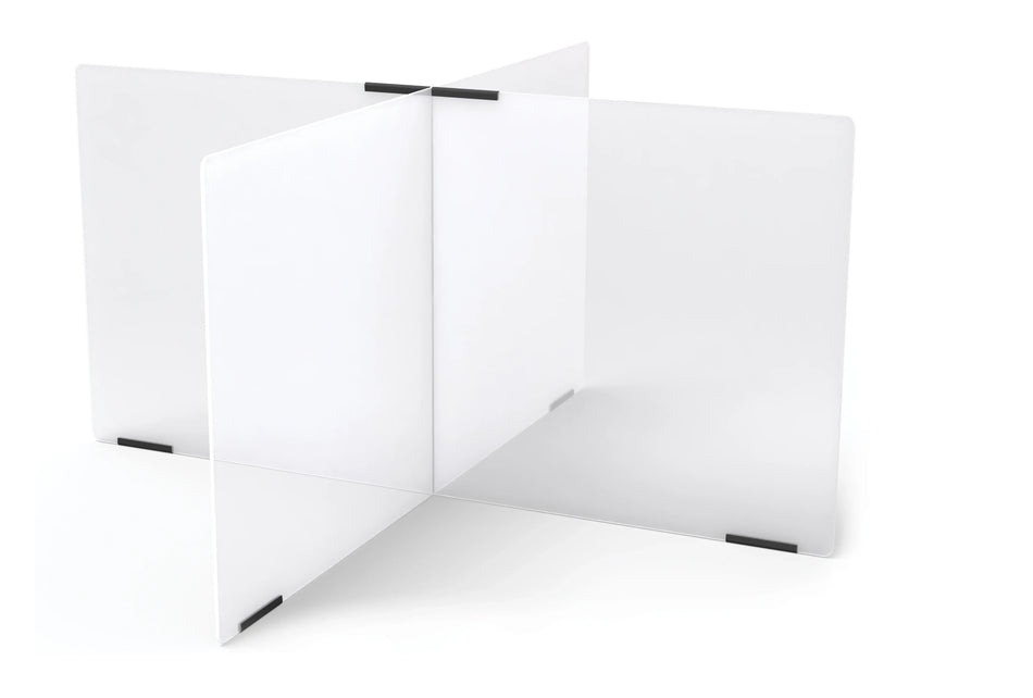 Jonti-Craft® See-Thru Table Divider Shields - 4 Station - 47.5" x 47.5" x 24"