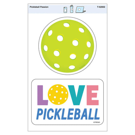Pickleball Passion Vinyl Stickers, Pack of 2