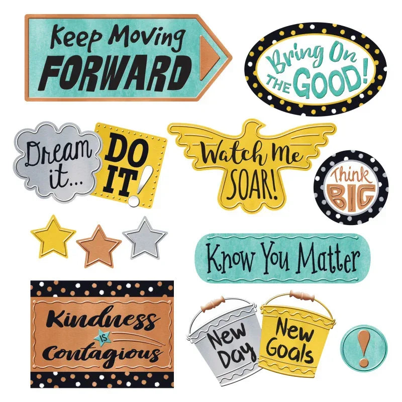 I &hearts; Metal Phrases Bulletin Board Set