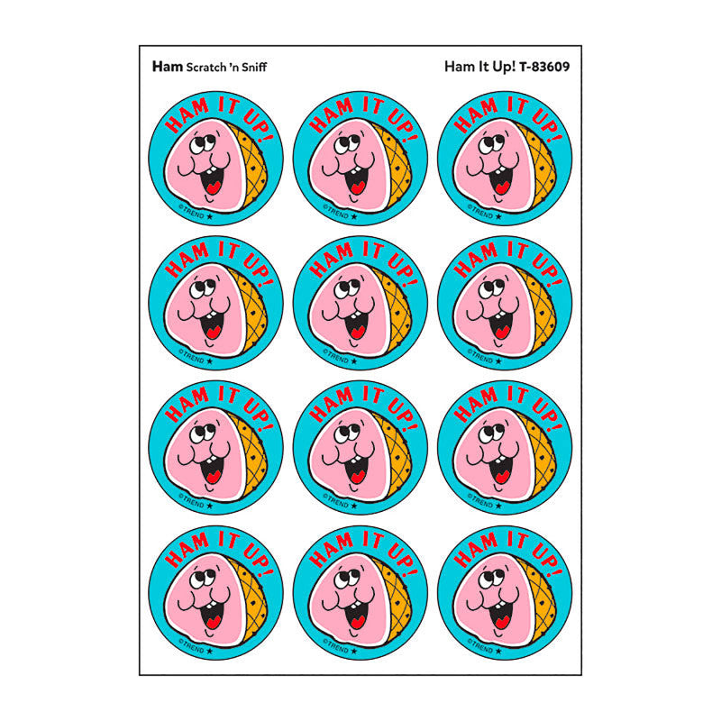 Ham It Up!/Ham Scented Stickers, Pack of 24