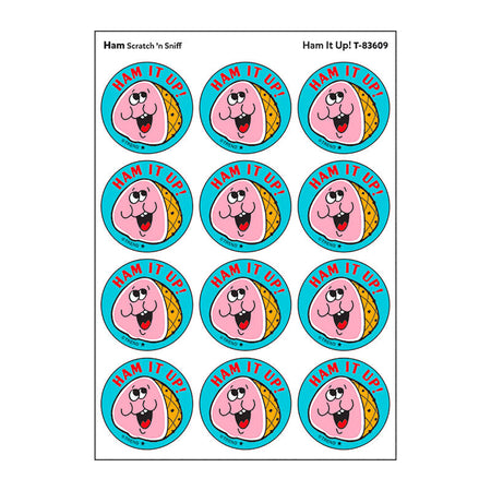 Ham It Up!/Ham Scented Stickers, Pack of 24