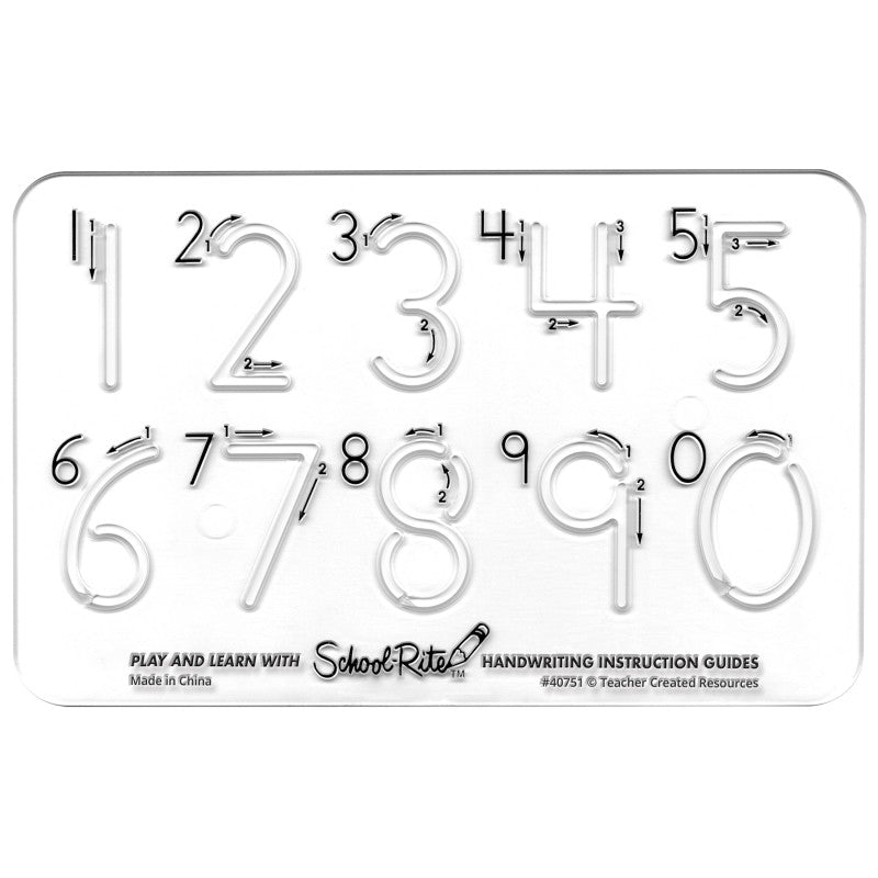 School-RiteÂ® Handwriting Instruction Guides - Numbers