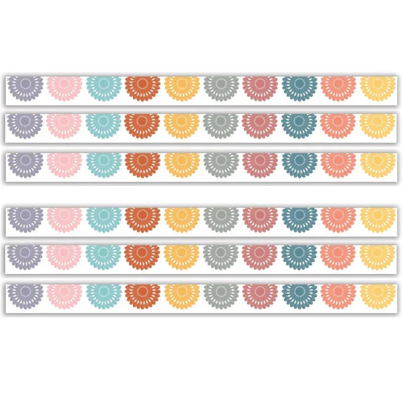 Happy Cactus Crew Fiesta Die-Cut Border Trim, 35 Feet Per Pack, 6 Packs