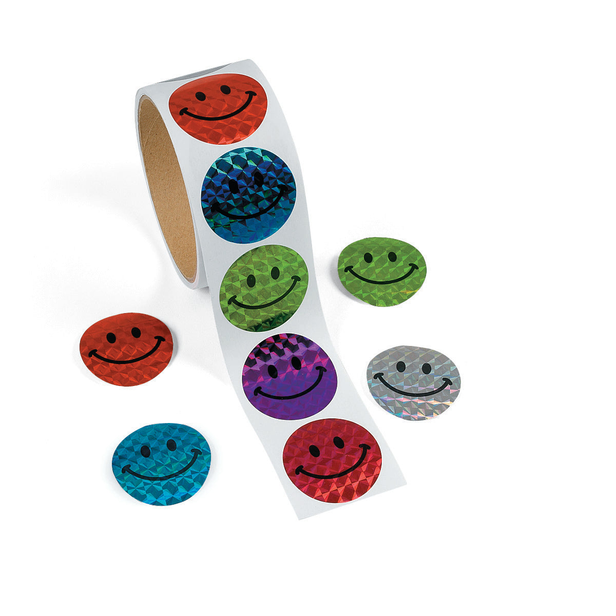 Laser Smile Face Sticker-100/Roll