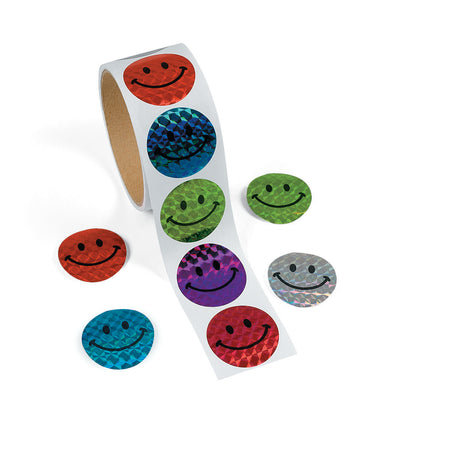 Laser Smile Face Sticker-100/Roll