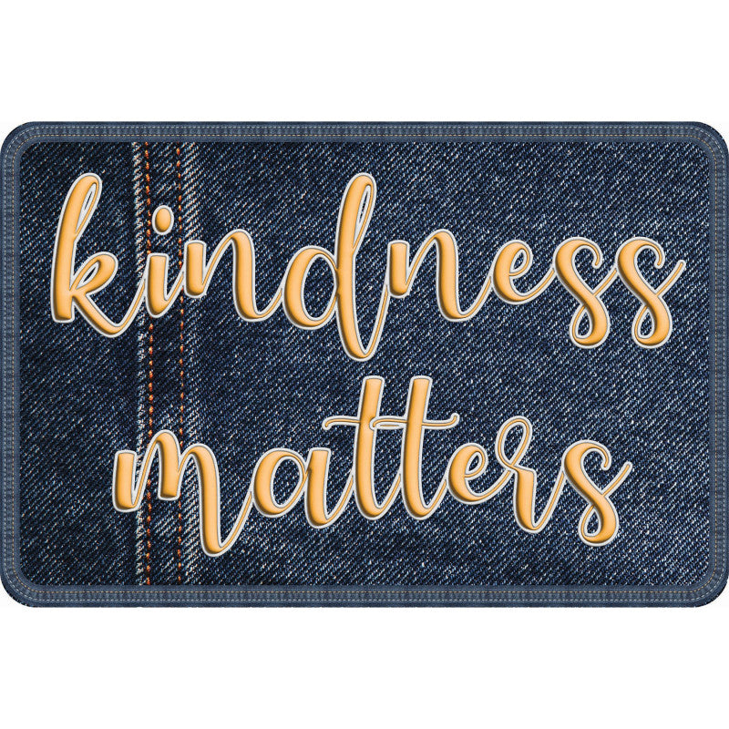 The Original Fun MatÂ® Computer Mouse Pad, 11.75x8 in, Kindness Matters, Denim