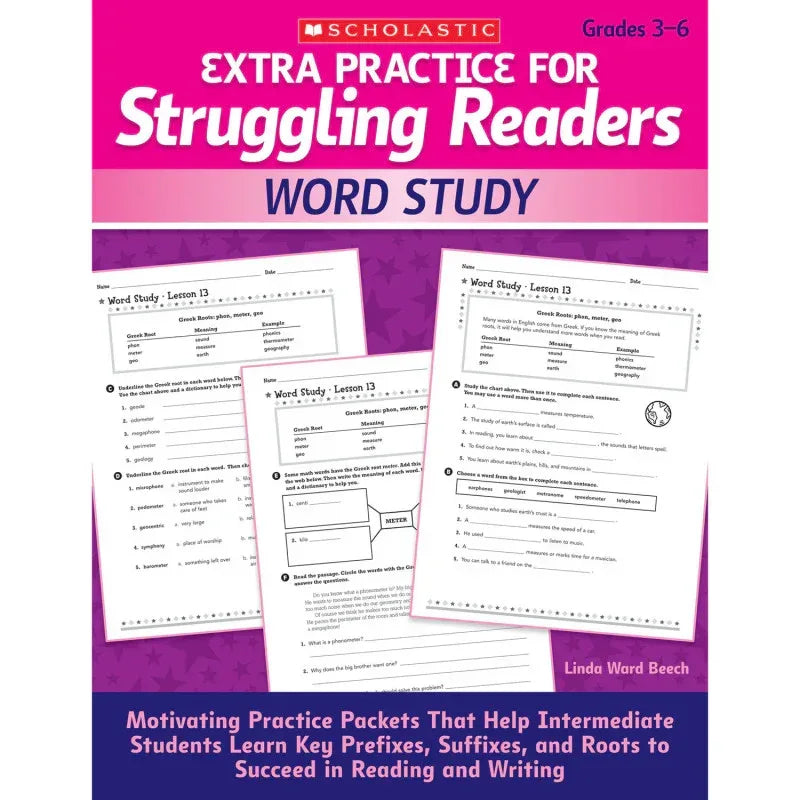 Extra Practice for Struggling Readers: Word Study