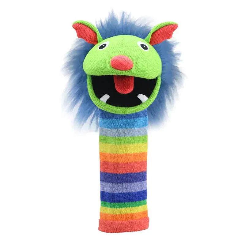 Eco Knitted Puppet: Rainbow