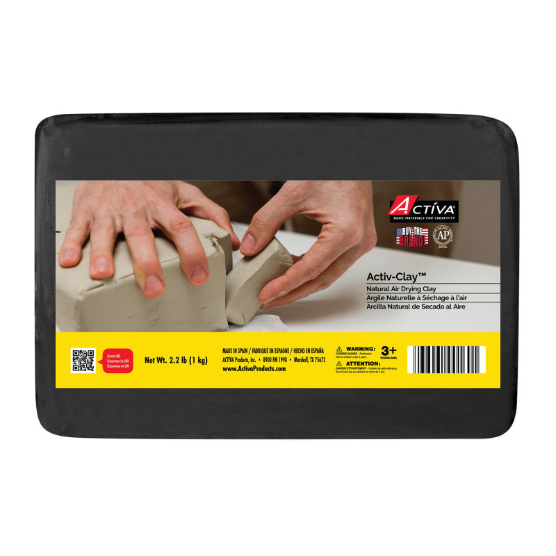 Activ-Clayâ¢ Air-Dry Clay, Black, 2.2 lb