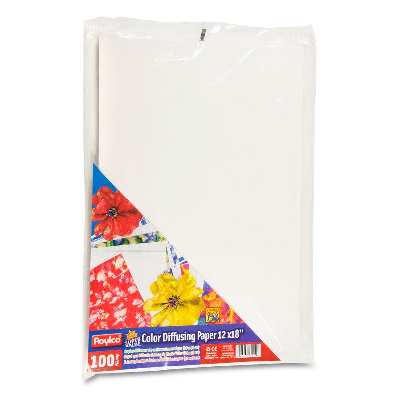 Color Diffusing Paper, 12" x 18", 100 Sheets