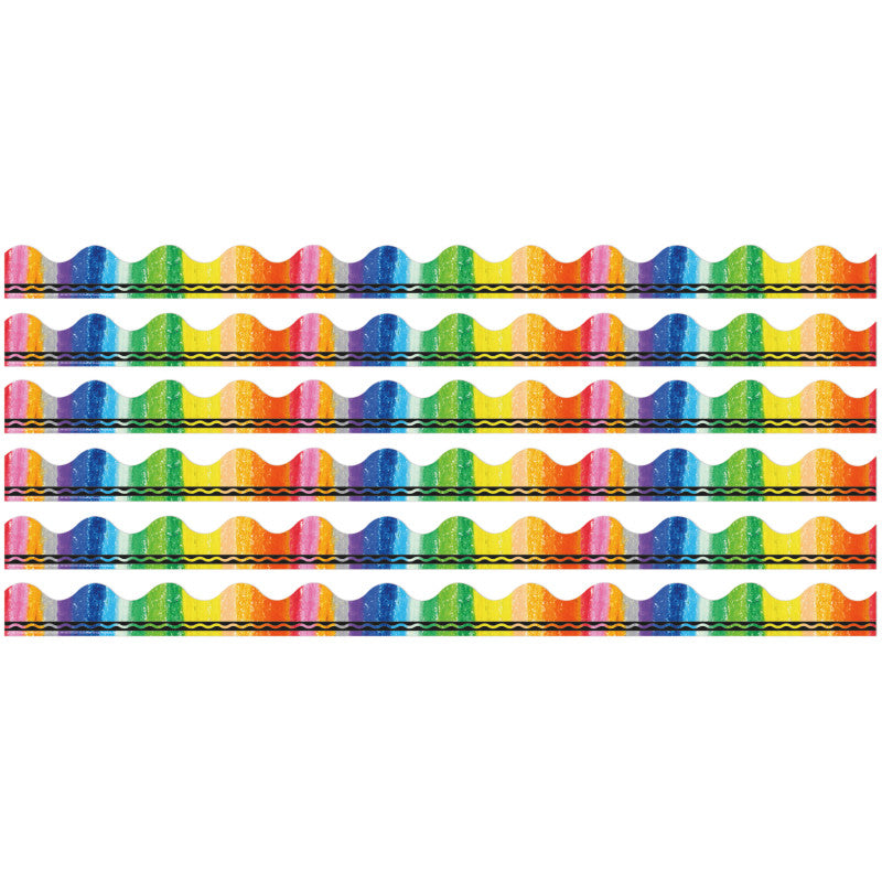 Crayola&reg; Rainbow Deco Trim&reg;, 37 Feet Per Pack, 6 Packs
