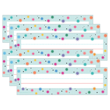 Retro Remix Name Plates, 36 Per Pack, 6 Packs