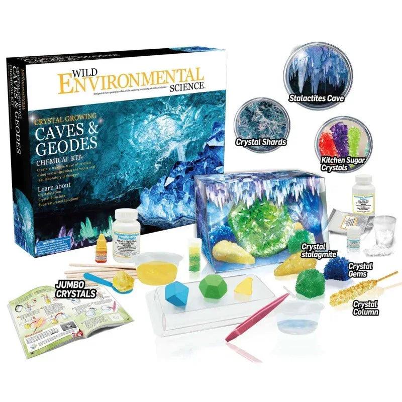 Crystal Growing Caves and Geodes - Science Kit for Ages 8+ - Grow Stal ...