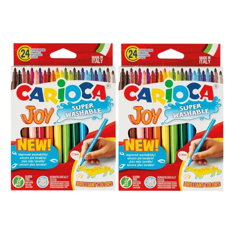 Joy Fine Tip Washable Felt Tip Pens, 24 Per Pack, 2 Packs