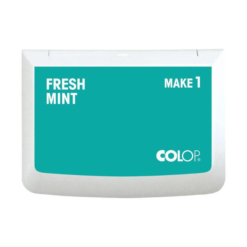Make 1 Water-Based Acid-Free Craft Ink Stamp Pad, 3.5 x 2 Inches, Fresh Mint