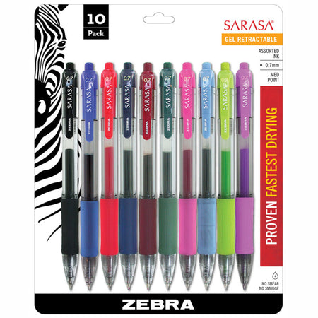 Sarasa Gel Retractable Roller Ball Ink Pens, Assorted 10-Pack 9cd6502855811bc891a68ce455ab4c2f2dfb289d