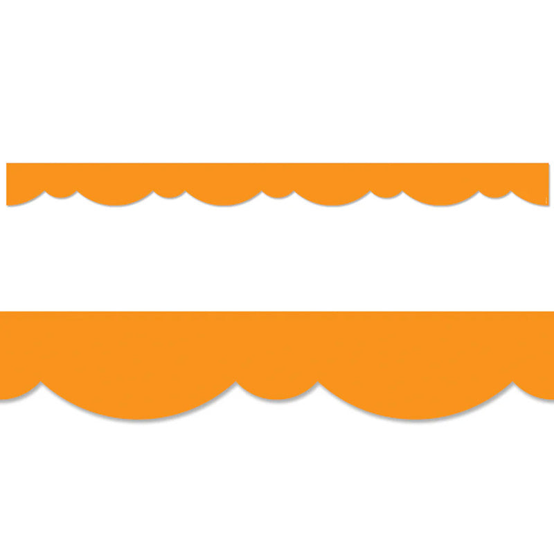 Core Decor Orange Stylish Scallops EZ Border&trade;, 48 Feet