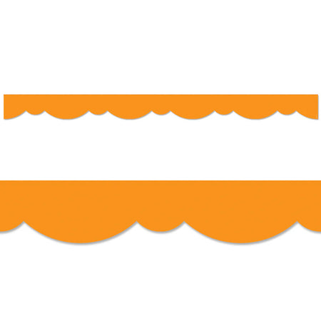 Core Decor Orange Stylish Scallops EZ Border&trade;, 48 Feet