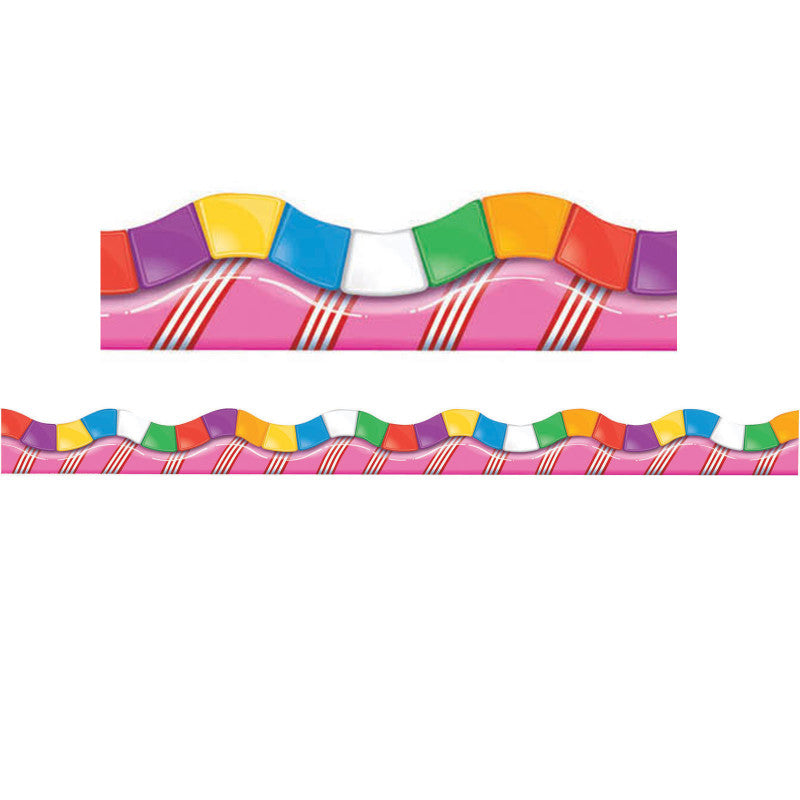 Candy Land&trade; Dimensional Look Extra Wide Die Cut Deco Trim&reg;, 37 Feet