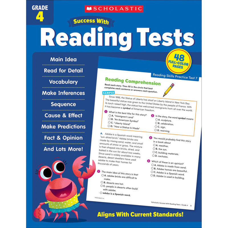Success With Reading Tests: Grade 4
