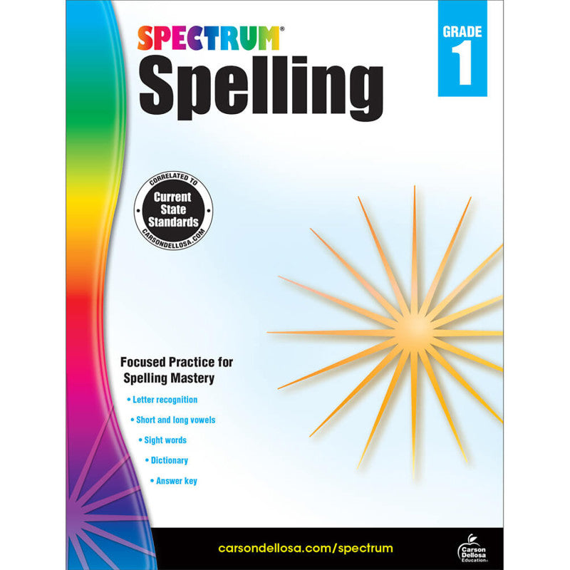 Spelling Workbook, Grade 1, Paperback