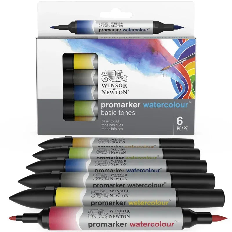 WN ProMarker Watercolour 6 Basic Tones