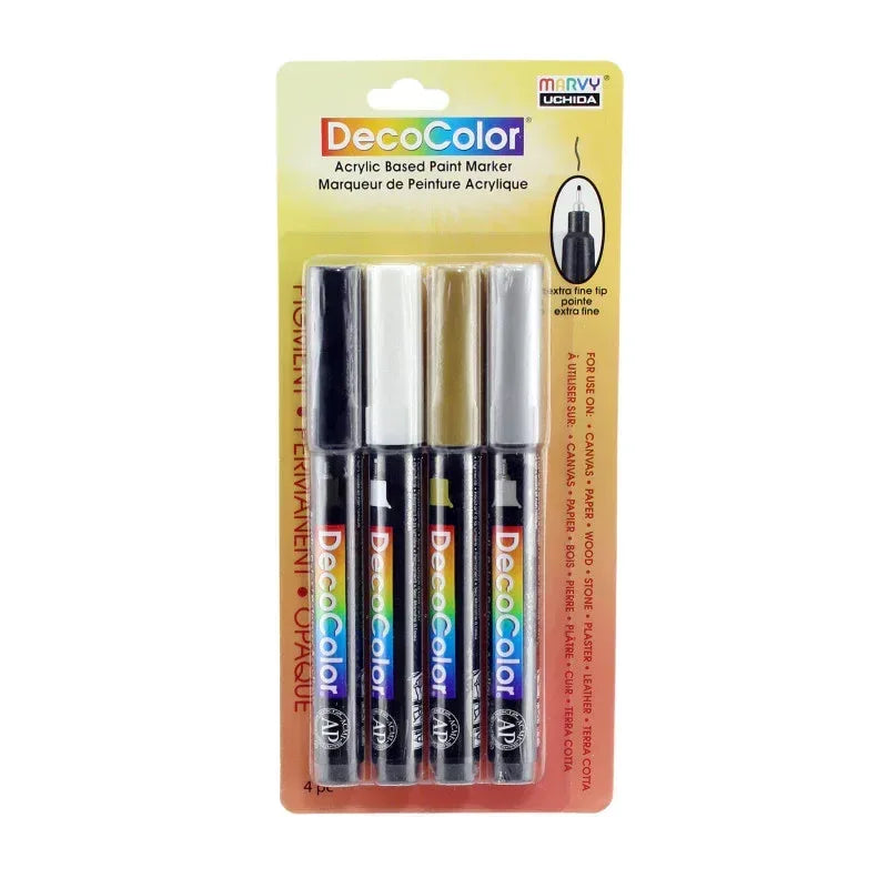 115-4B DECOCOLOR ACRYLIC FINE 4PCS SETB