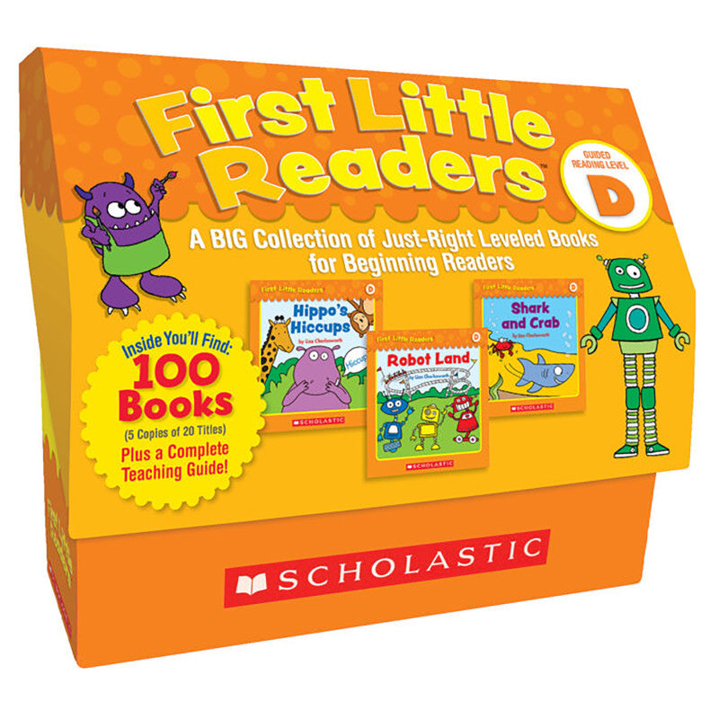 First Little Readers Book Box Set, Level D, 5 Copies of 20 Titles