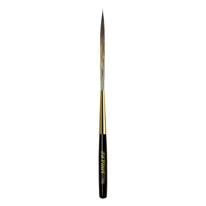 CASANEO Stroke Pointed Striper with Short Handle, Synthetic, Watercolor & Acrylic, Series 706, Size 8
