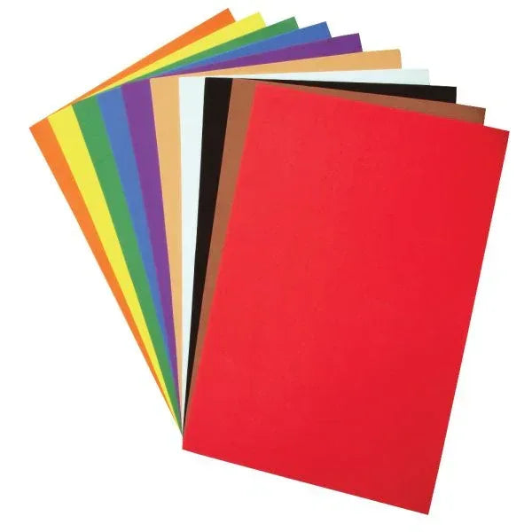 Colored Foam Sheet 2mm thick - 12 x 18 inches, 10 pack