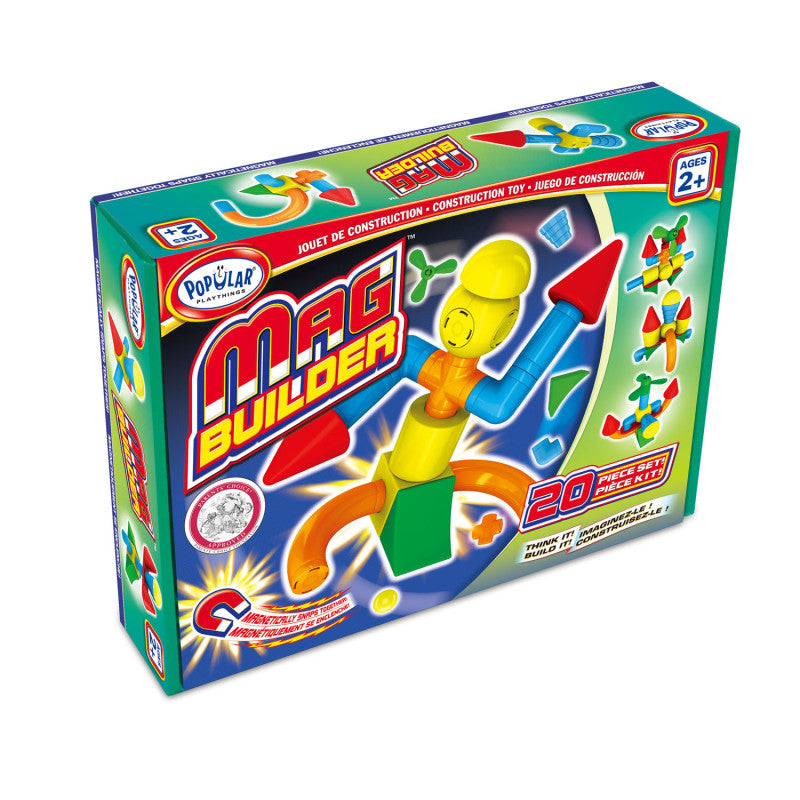 Mag Builder&reg; Magnetic Building Set, 20 Pieces