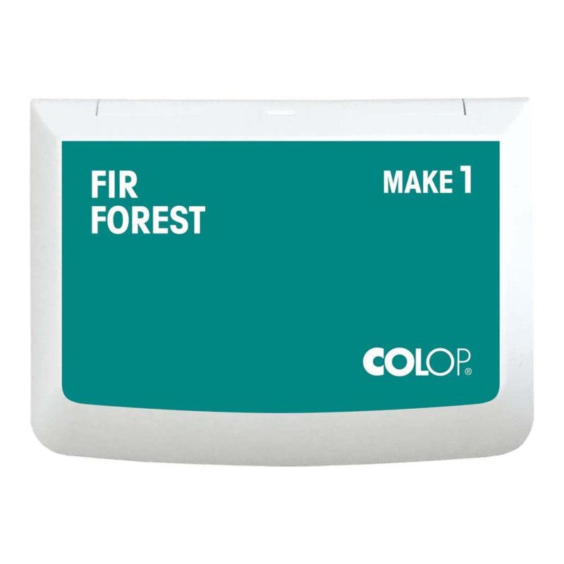 Make 1 Water-Based Acid-Free Craft Ink Stamp Pad, 3.5 x 2 Inches, Fir Forest