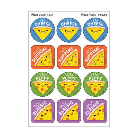 Pizza Praise, Pizza Scent Scratch 'n Sniff Stinky Stickers&reg;, Pack of 48